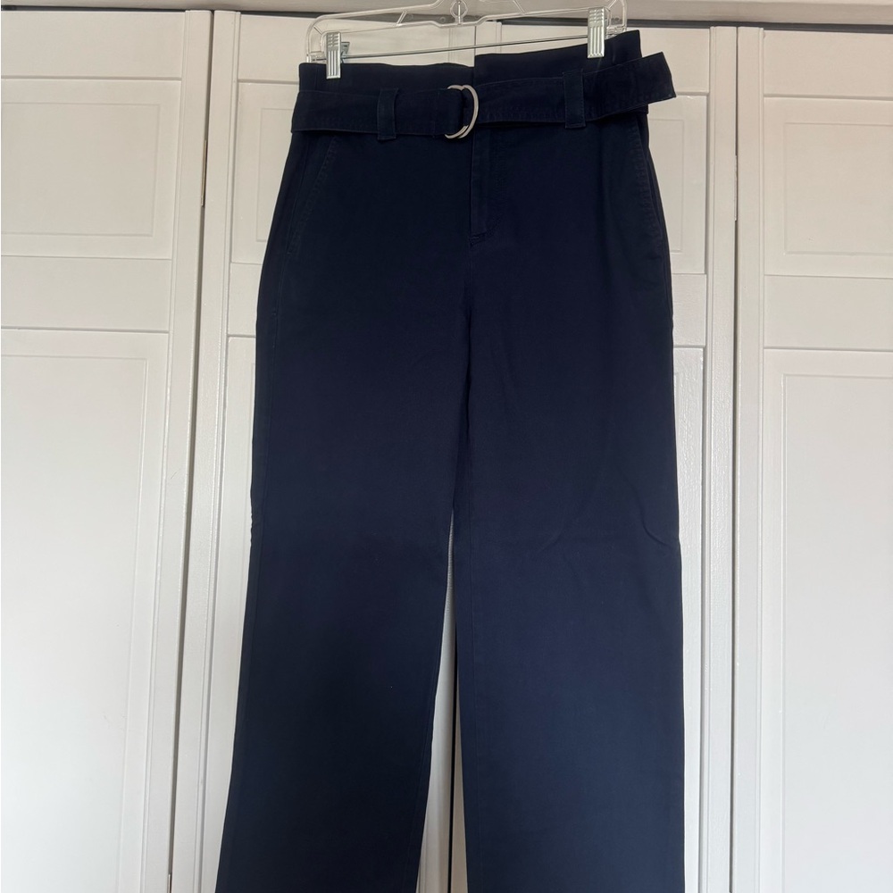 LOFT Dark Blue Trousers with Belt